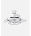 Ventilador Tornado 107 cm Blanco con aspas retráctiles