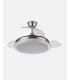 Ventilador Biliku 107 cm Níquel con aspas retráctiles