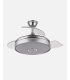 Ventilador Matanuska 108 cm Niquel con aspas retráctiles