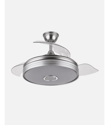 Ventilador Matanuska 108 cm Niquel con aspas retráctiles