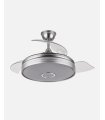 Ventilador Matanuska 108 cm Niquel con aspas retráctiles