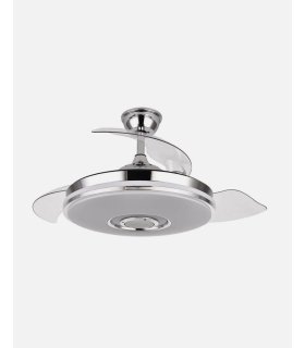 Ventilador Noto 108 cm Cromo con aspas retráctiles