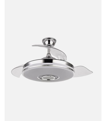 Ventilador Noto 108 cm Cromo con aspas retráctiles