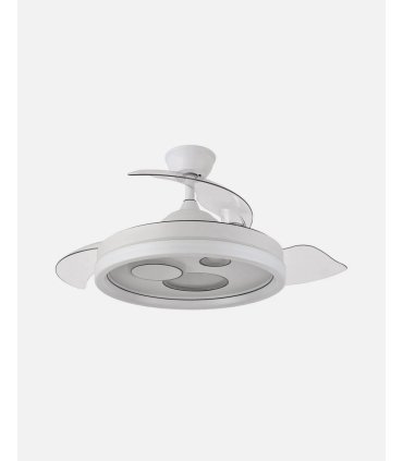 Ventilador Turia 107 cm Blanco  con aspas retráctiles