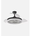 Ventilador Turia 107 cm Negro/blanco con aspas retráctiles