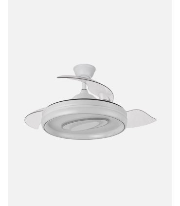 Ventilador Maracana 107 cm Blanco con aspas retráctiles