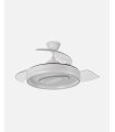 Ventilador Maracana 107 cm blanco con aspas retráctiles