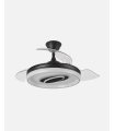 Ventilador Maracana 107 cm negro con aspas retráctiles