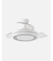Ventilador Pitufo 107 cm blanco con aspas retráctiles
