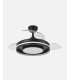 Ventilador Pitufo 107 cm negro con aspas retráctiles