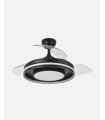 Ventilador Pitufo 107 cm negro con aspas retráctiles