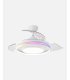 Ventilador Pitufo 107 cm blanco con aspas retráctiles