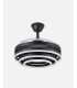 Ventilador Kai 107 cm negro con aspas retráctiles
