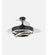 Ventilador Kai 107 cm negro con aspas retráctiles