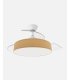 Ventilador Boga 108 cm Blanco/amarillo con aspas retráctiles