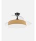 Ventilador Boga 108 cm Negro/amarillo con aspas retráctiles