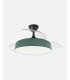Ventilador Boga 108 cm negro/verde con aspas retráctiles