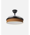Ventilador Moda 91 cm negro/naranja  con aspas retráctiles