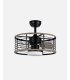 Ventilador DC Pella 24w Negro/Madera