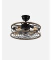 Ventilador DC 4xe27 Arcadia Negro