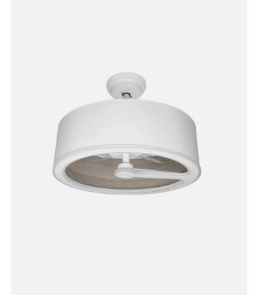 Ventilador DC Tatiana 110w blanco/madera gris