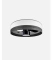 Ventilador DC Olga 24w blanco/madera negra-negro