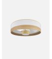 Ventilador DC Olga 24w blanco/madera clara-haya