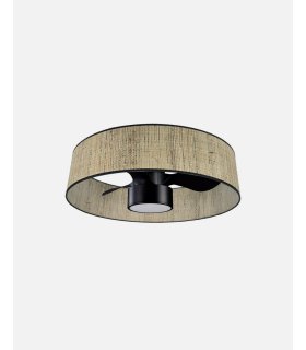 Ventilador DC Natasha 24w  Cañizo/negro