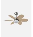Ventilador DC Alves 2xE27  níquel