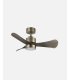 Ventilador DC Zepelin 18w cuero/roble