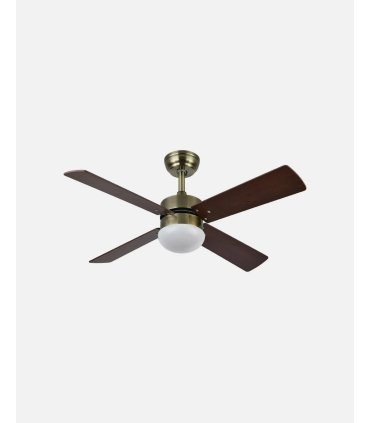 Ventilador DC Sofia 2xE27 cuero