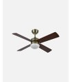 Ventilador DC Sofia 2xE27 cuero