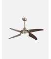 Ventilador 2xE27 DC Klod cuero/cerezo