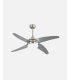 Ventilador 2xE27 DC Klod níquel/plata