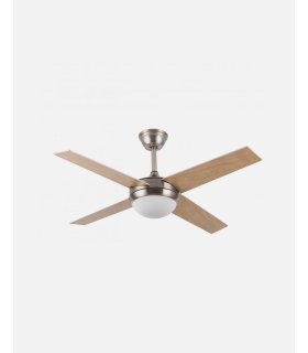 Ventilador DC Ciro 2xe27 níquel