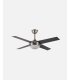 Ventilador DC Ciro 2xE27 níquel y 4 aspas reversibles haya/wengue
