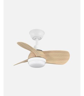 Ventilador DC Pirdo 24w blanco/haya