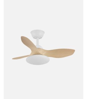 Ventilador DC Paramo 36w blanco/haya
