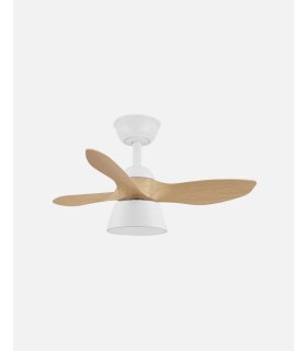 Ventilador DC Cubico 36w blanco/haya