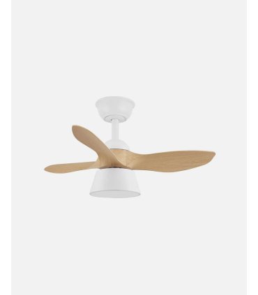 Ventilador DC Cubico 36w blanco/haya