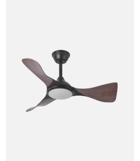 Ventilador DC Caiman 36w negro/roble