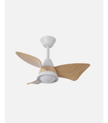 Ventilador DC Jaguar 30w blanco/haya