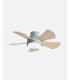 Ventilador DC Gregario  25w verde con aspas reversibles blanca/haya