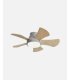Ventilador DC Gregario  25w gris con aspas reversibles blanco/haya