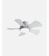 Ventilador DC Gregario  25w gris con aspas reversibles blanco/haya