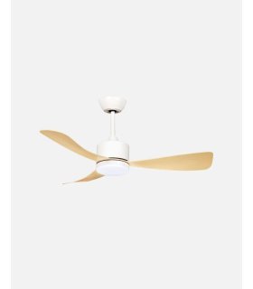 Ventilador DC Yeste 18w blanco/haya