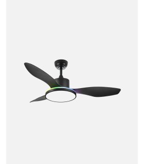 Ventilador DC 48+7w Mandala negro