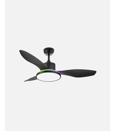 Ventilador DC 48+7w Mandala negro