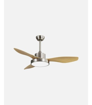 Ventilador DC Hayate 24w niquel/haya