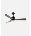 Ventilador DC Azabache 20w negro con aspas color roble